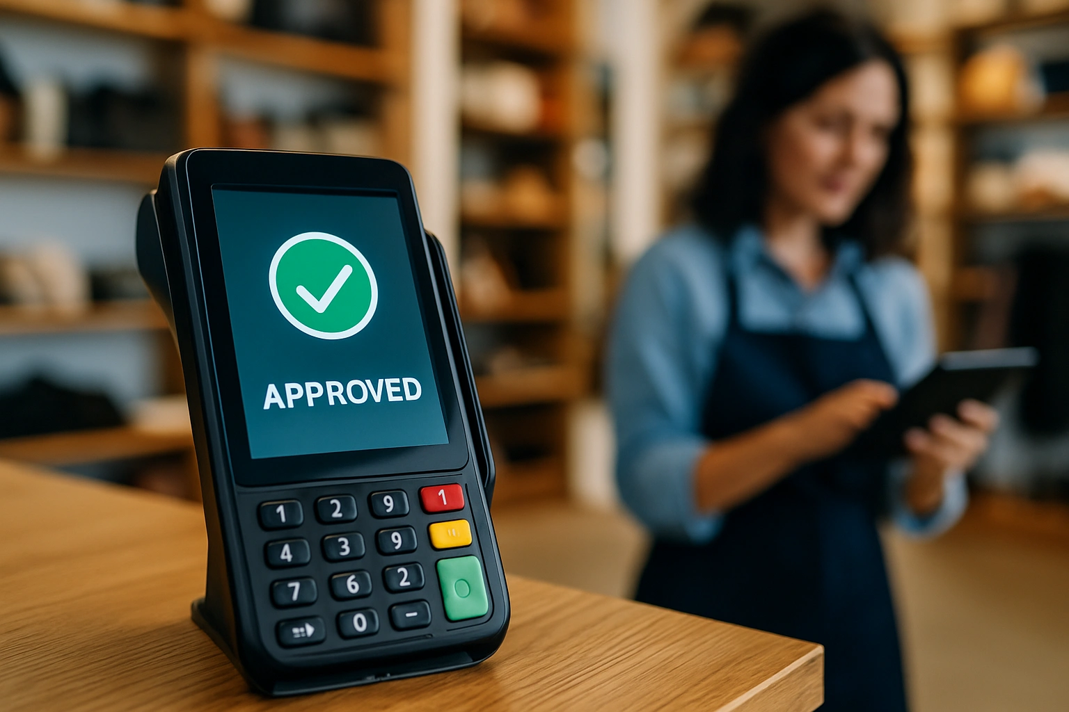 FinTech payment authorized in milliseconds with risk scoring.