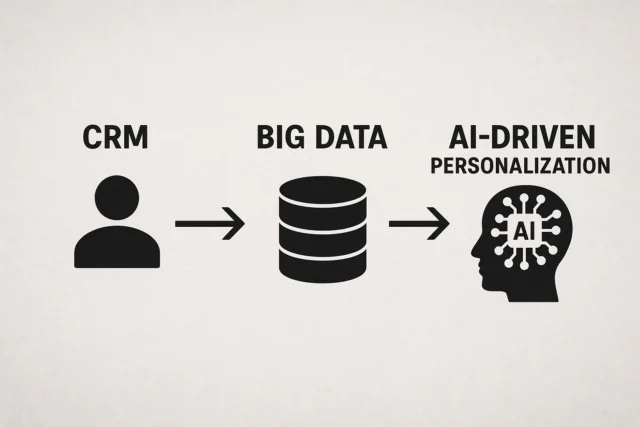 Timeline showing how customer experience evolved via predictive analytics