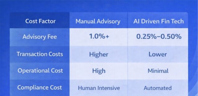 Cost Breakdown Manual vs AI Wealth Management