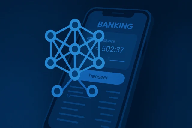 Neural network overlay scanning a mobile banking interface in a FinTech environment