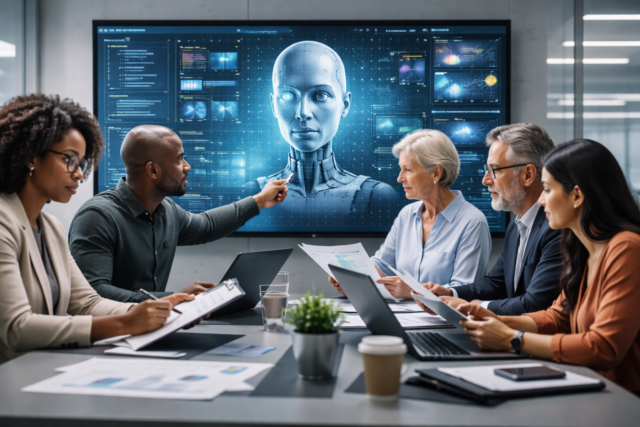 Diverse oversight team ensuring Responsible AI implementation with varied expertise