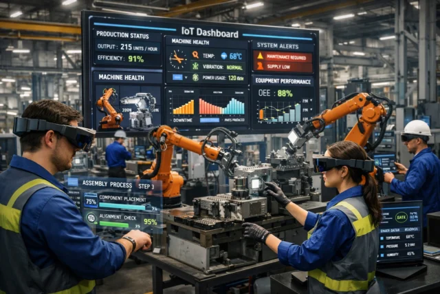 Industry 4.0 integration with IoT and augmented reality in a smart factory