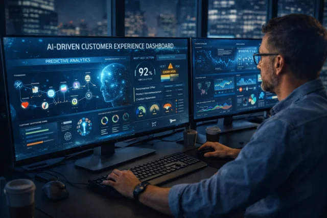AI-driven customer experience dashboard in predictive analytics world