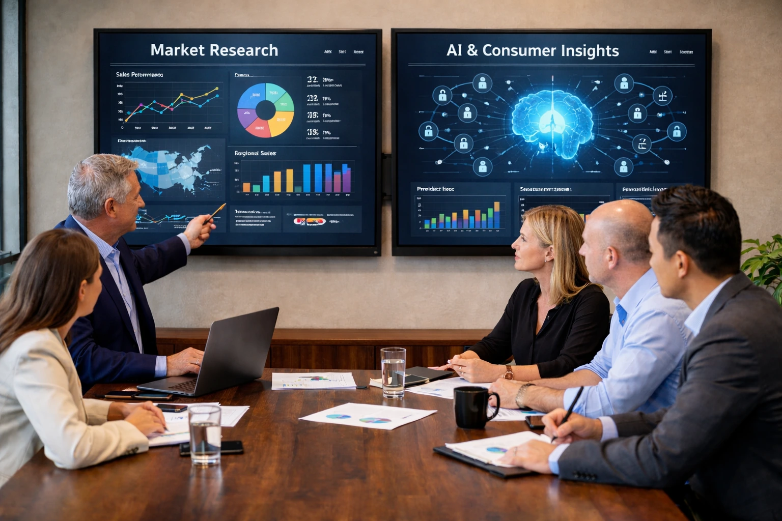 Market Research and AI Toward a Hybrid Intelligence Model